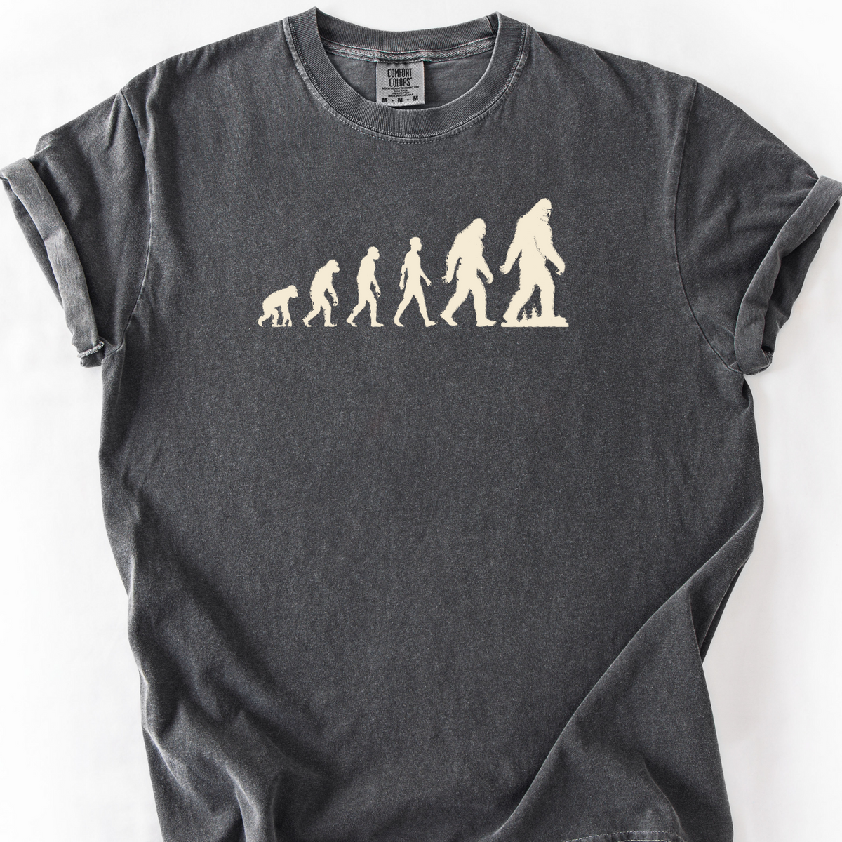 Bigfoot Evolution T-Shirt — Pepper