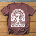 Bigfoot Had The Right Idea T-Shirt — Brick