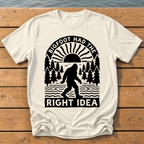 Bigfoot Had The Right Idea T-Shirt — Ivory