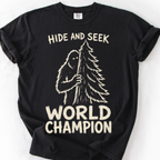 Bigfoot Hide And Seek T-Shirt — Black