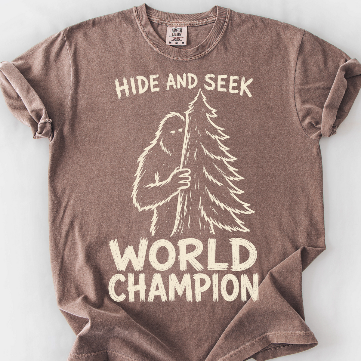 Bigfoot Hide And Seek T-Shirt — Espresso