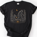 Bigfoot Lantern Night T-Shirt — Black