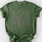 Bigfoot Lantern Night T-Shirt — Moss