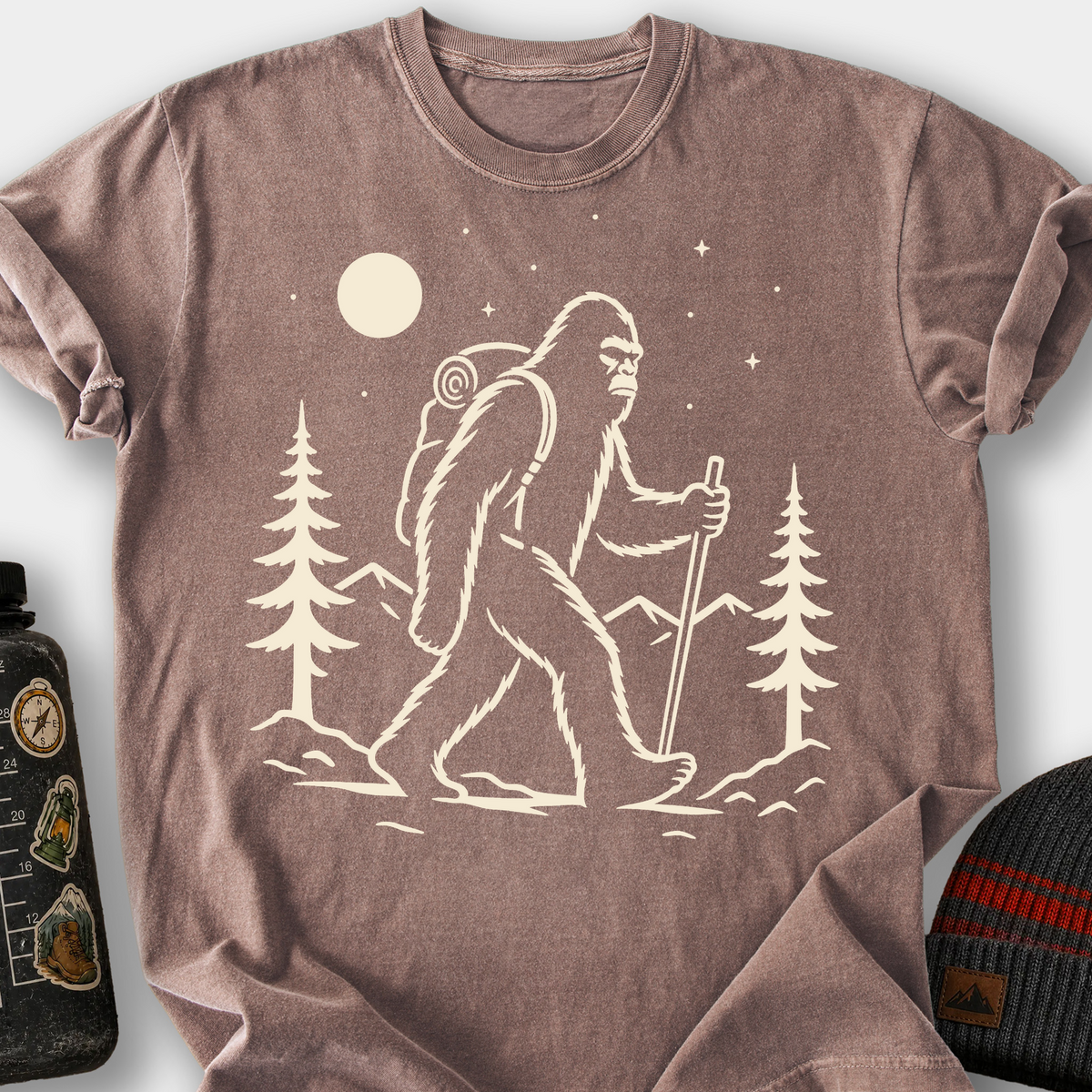 Bigfoot Night Hike T-Shirt — Espresso