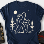 Bigfoot Night Hike T-Shirt — Navy