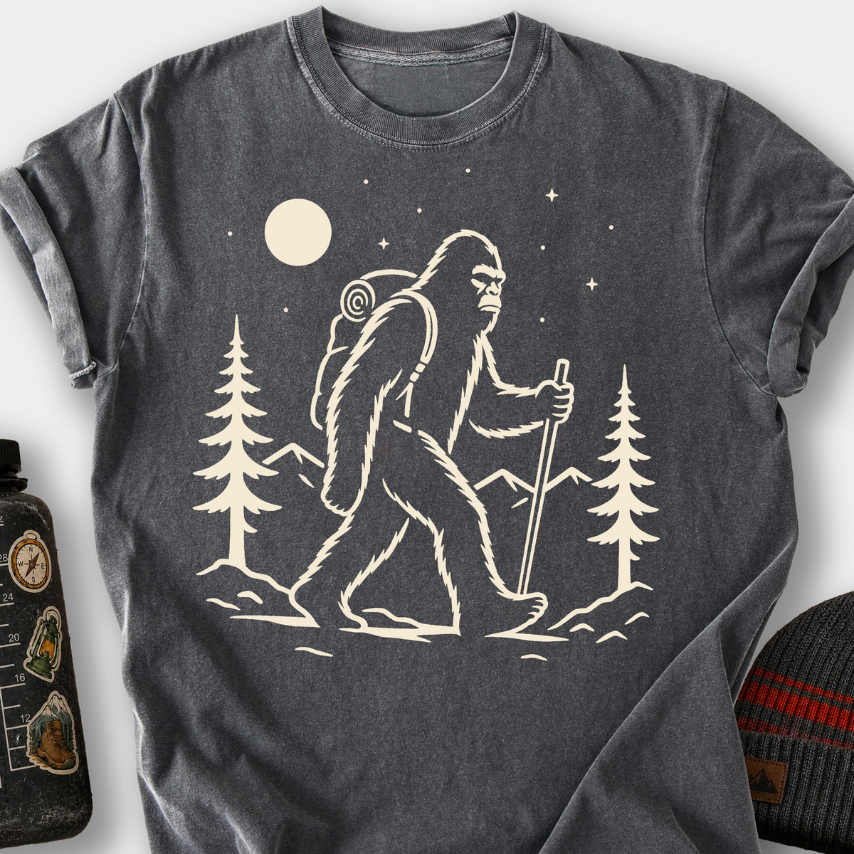Bigfoot Night Hike T-Shirt — Pepper