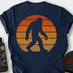 Bigfoot Retro Sunset T-Shirt — Navy