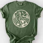 Bigfoot Roasting Badge T-Shirt — Moss