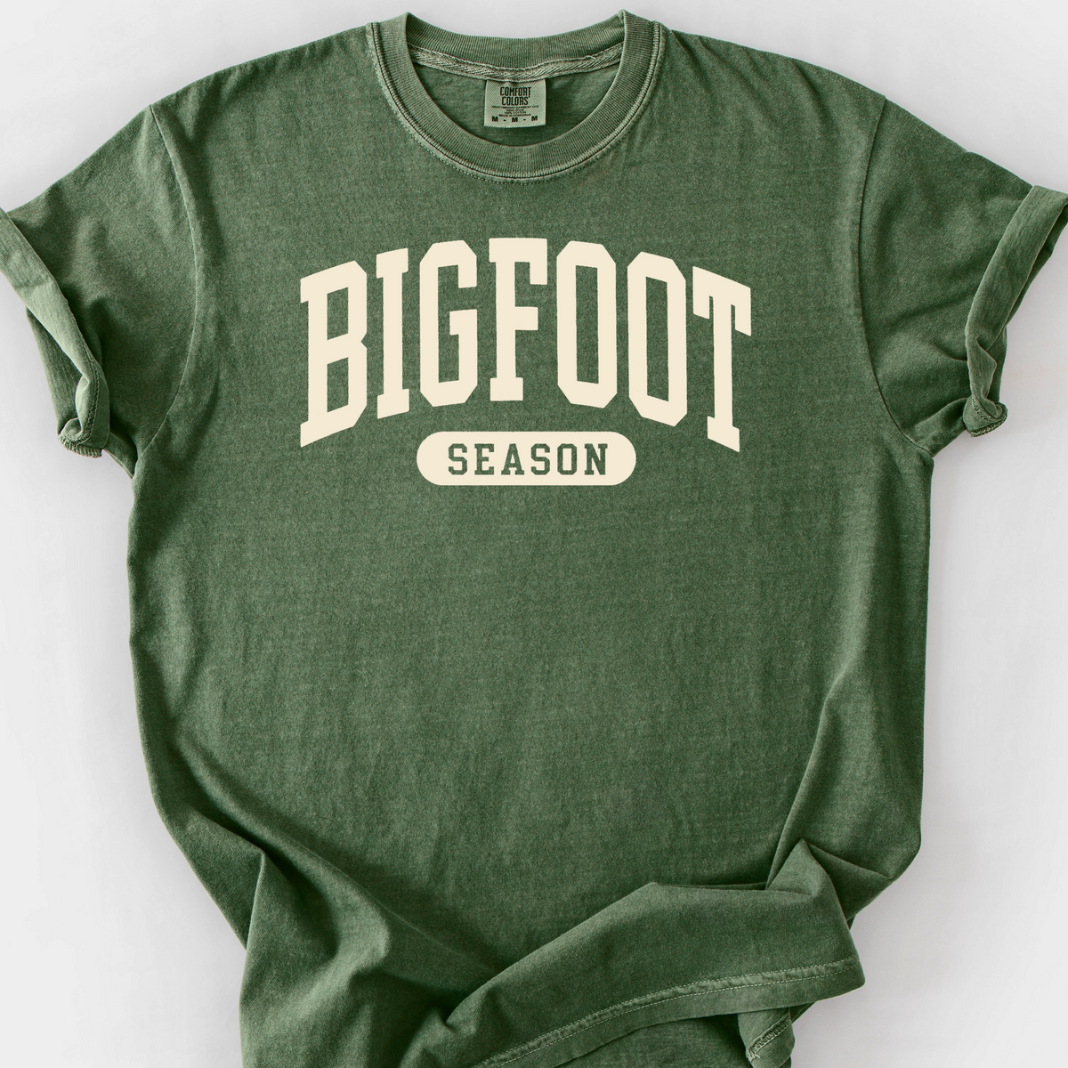 Bigfoot Season T-Shirt — Moss