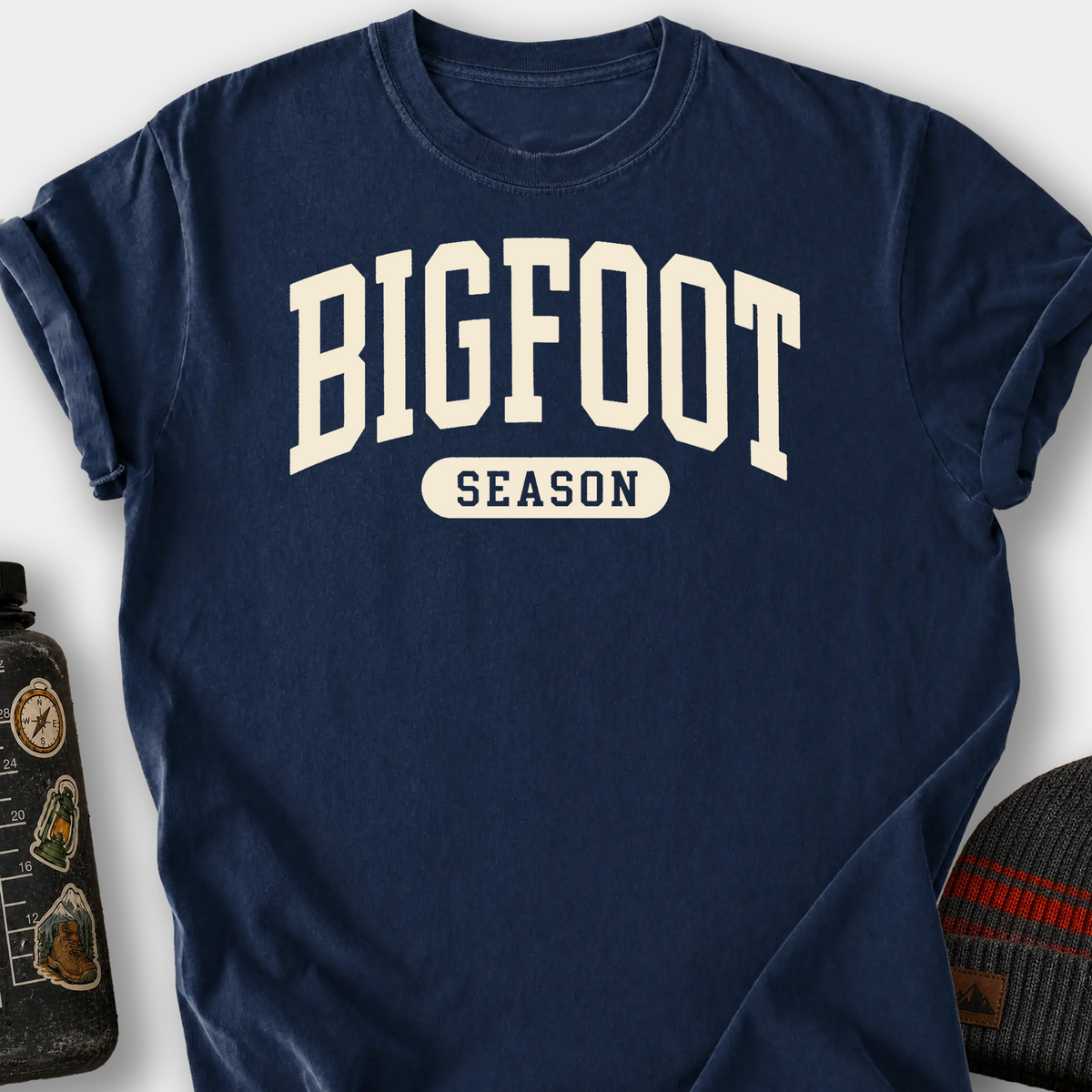 Bigfoot Season T-Shirt — Navy