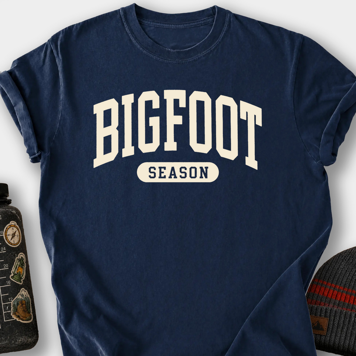 Bigfoot Season T-Shirt — Navy