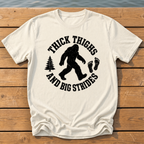 bigfoot thick thighs varsity badge T-Shirt — Ivory