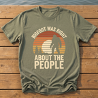 bigfoot was right about the people_sunset slat silhouette T-Shirt — Moss
