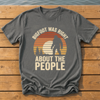 bigfoot was right about the people_sunset slat silhouette T-Shirt — Pepper