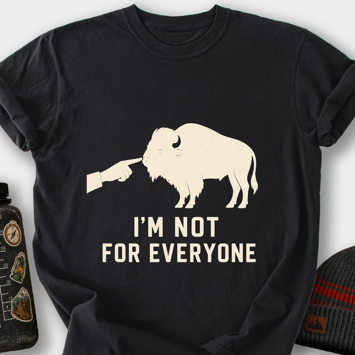 I'm Not for Everyone (Bison) T-Shirt — Black