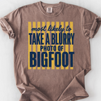 Blurry Photo Of Bigfoot T-Shirt — Espresso