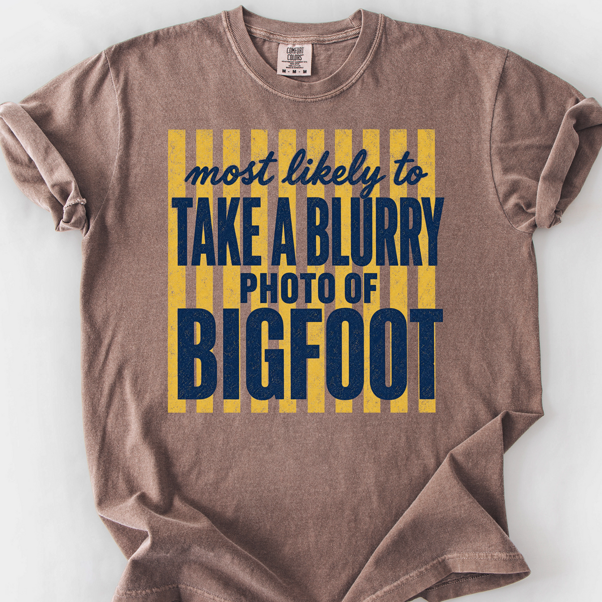 Blurry Photo Of Bigfoot T-Shirt — Espresso