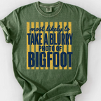 Blurry Photo Of Bigfoot T-Shirt — Moss