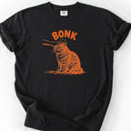 Bonk Cat T-Shirt — Black
