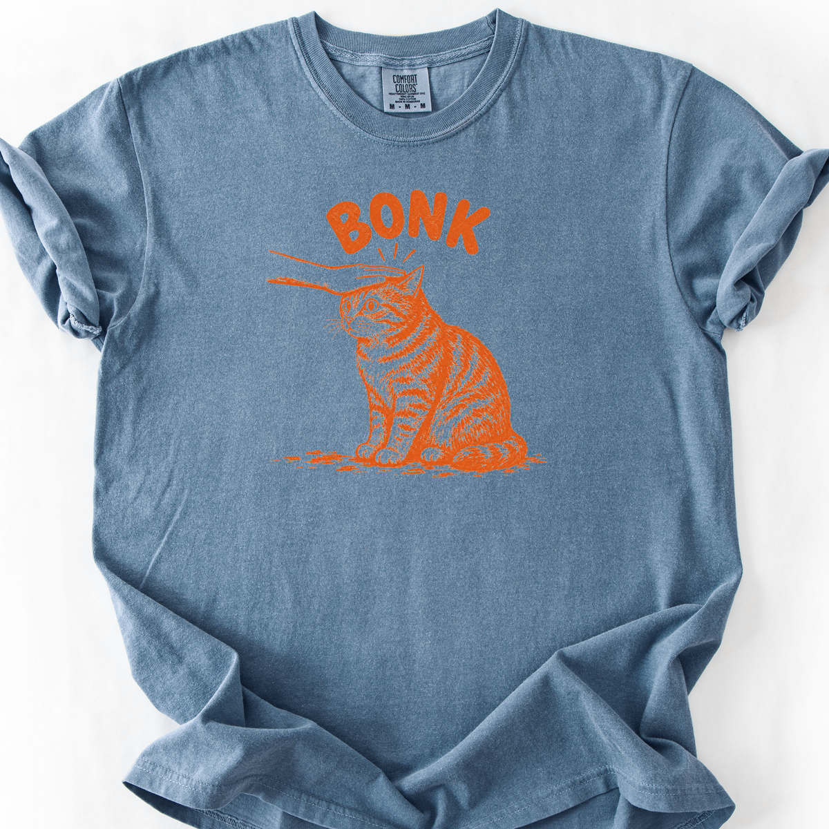 Bonk Cat T-Shirt — Blue Jean