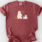 Boo Crew T-Shirt — Brick