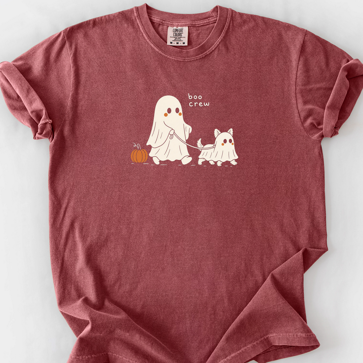 Boo Crew T-Shirt — Brick