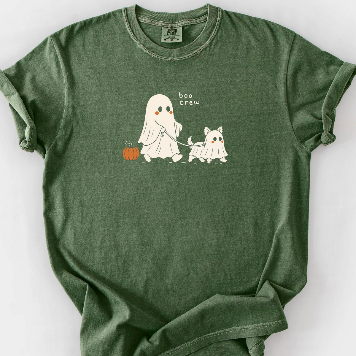 Boo Crew T-Shirt — Moss