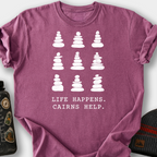 Cairn Specimen Chart T-Shirt — Berry