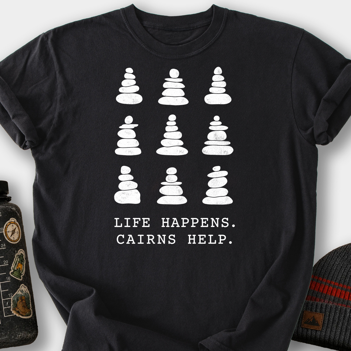 Cairn Specimen Chart T-Shirt — Black
