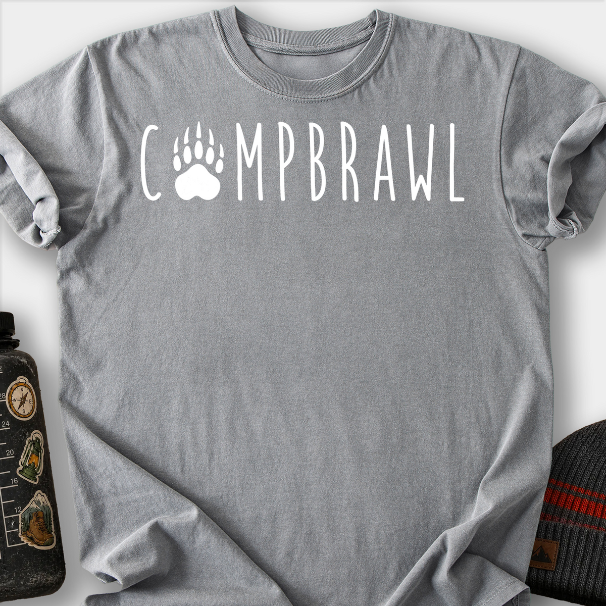 Camp Brawl Alibi T-Shirt — Grey