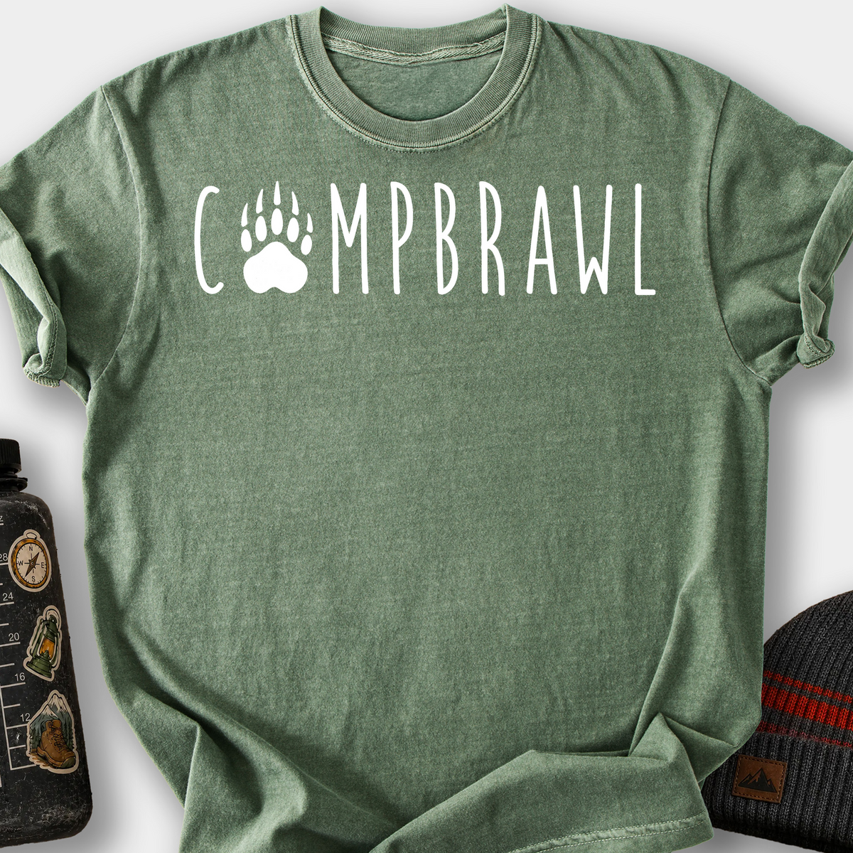 Camp Brawl Alibi T-Shirt — Moss