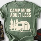 Camp More, Adult Less T-Shirt — Moss