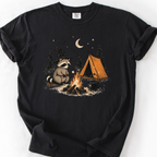 Camp Witch Raccoon T-Shirt — Black