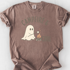 Campfire And Chill Ghost T-Shirt — Espresso