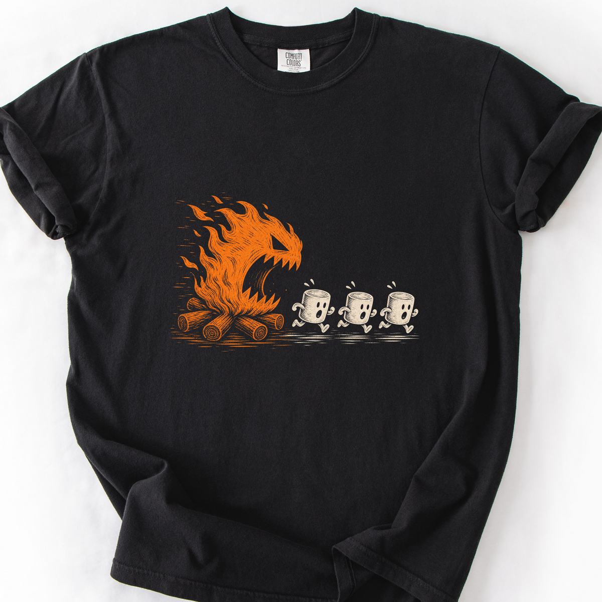 Campfire Chaos T-Shirt — Black
