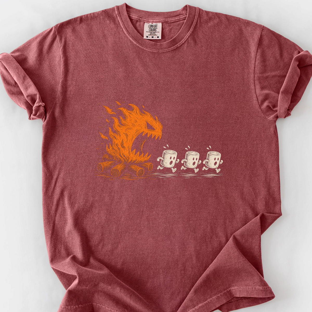 Campfire Chaos T-Shirt — Brick