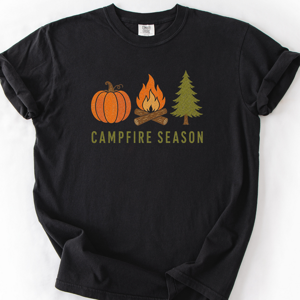 Campfire Season T-Shirt — Black
