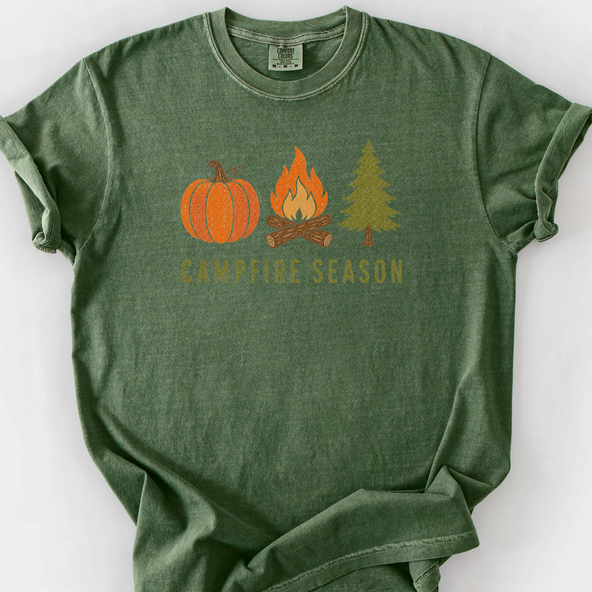 Campfire Season T-Shirt — Moss