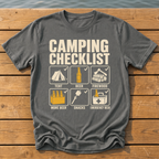 camping checklist T-Shirt — Pepper