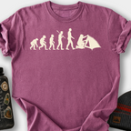 Camping Evolution T-Shirt — Berry