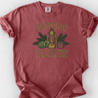 Camping With Extra Steps T-Shirt — Brick