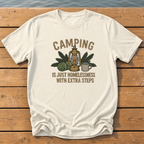 Camping With Extra Steps T-Shirt — Ivory