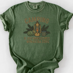 Camping With Extra Steps T-Shirt — Moss