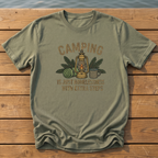 Camping With Extra Steps T-Shirt — Moss