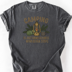 Camping With Extra Steps T-Shirt — Pepper