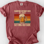 Camping Without Beer T-Shirt — Brick