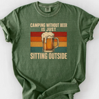 Camping Without Beer T-Shirt — Moss