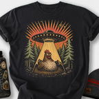 Chicken Abduction T-Shirt — Black