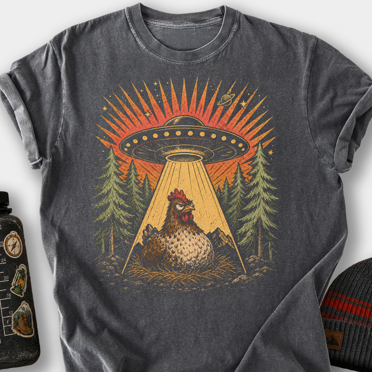 Chicken Abduction T-Shirt — Pepper