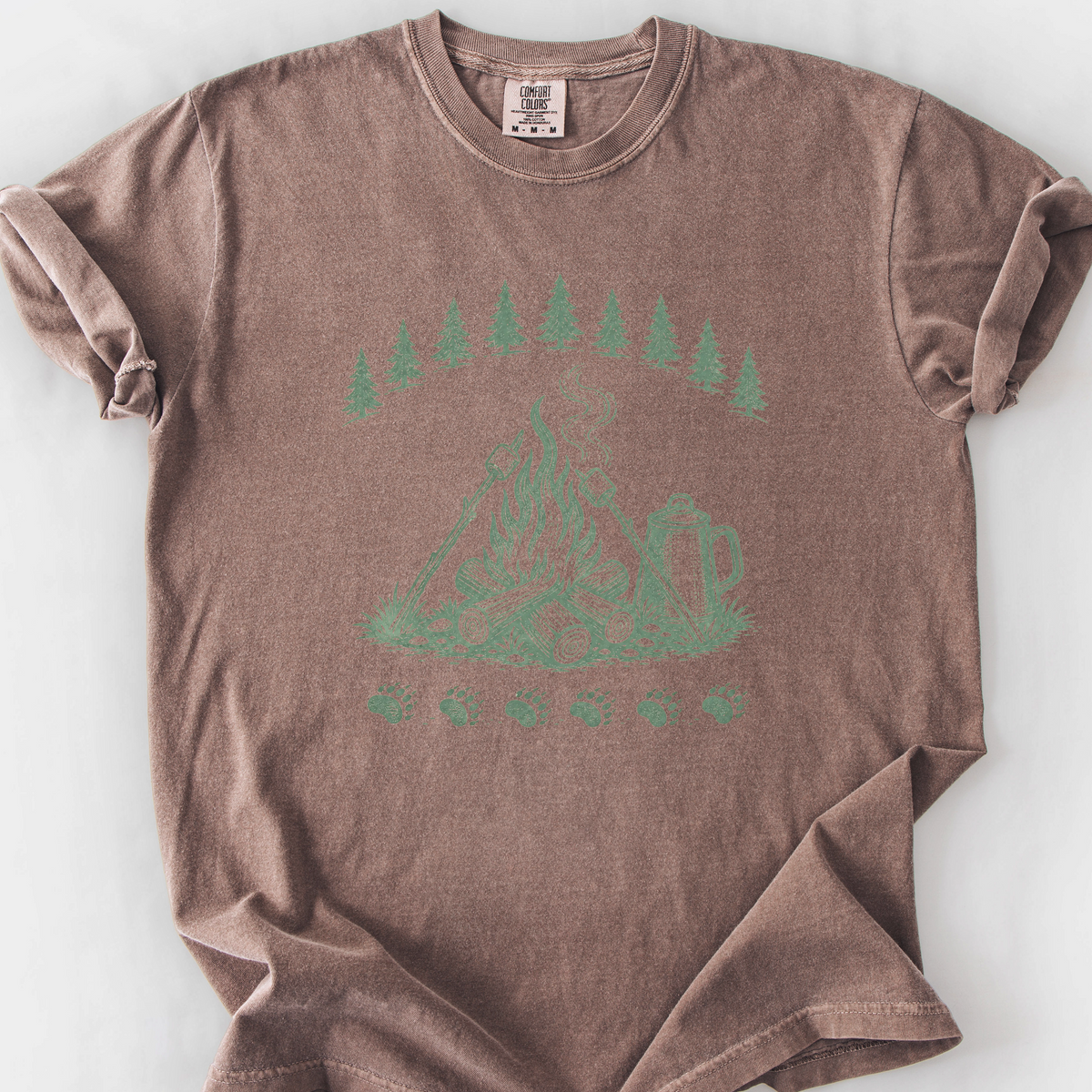 Cozy Campfire T-Shirt — Espresso
